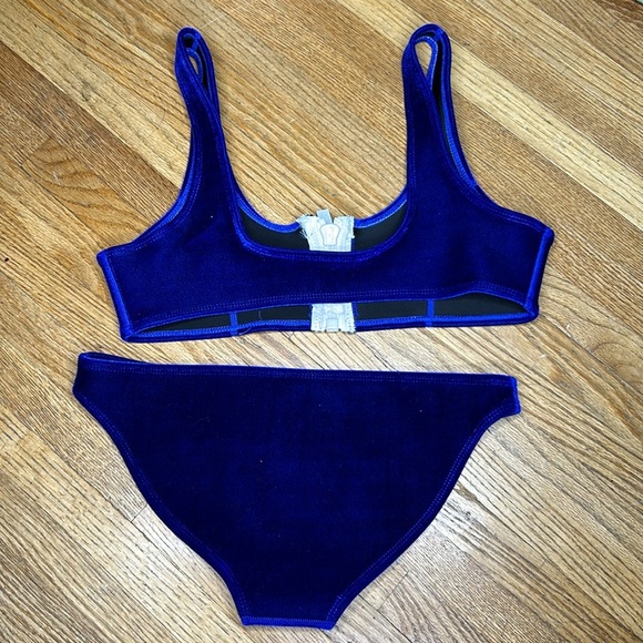 Hoaka Neoprene Swim Royal Velvet Bikini Set - Picture 3 of 6